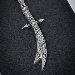La-Fateh Illa Ali Zulfiqar Sword Pendant Necklace