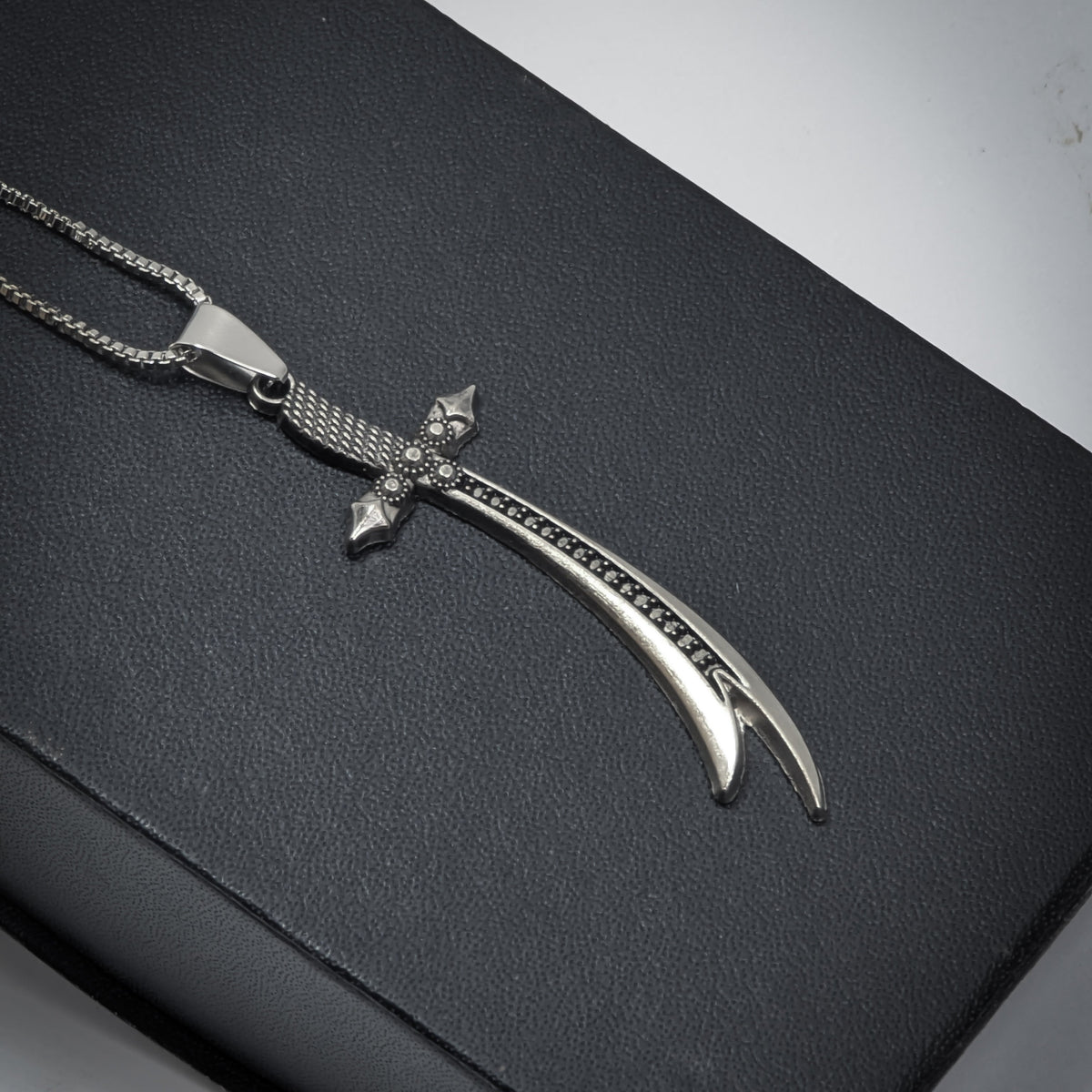 Zulfiqar Sword Pendant Necklace Stainless Steel