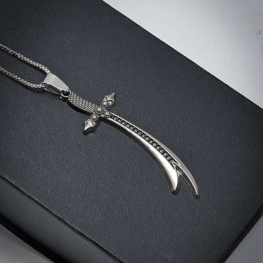 Zulfiqar Sword Pendant Necklace Stainless Steel