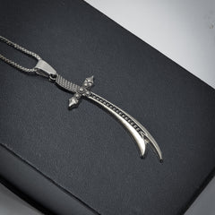 Zulfiqar Sword Pendant Necklace Stainless Steel