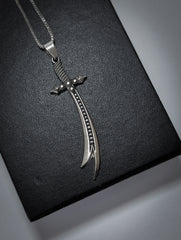 Zulfiqar Sword Pendant Necklace Stainless Steel