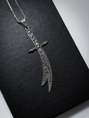 La-Fateh Illa Ali Zulfiqar Sword Pendant Necklace