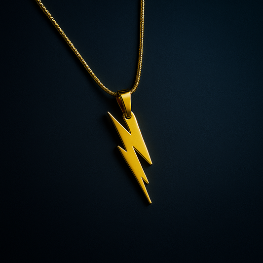 Flash Bolt Locket – Stainless Steel Lightning Necklace