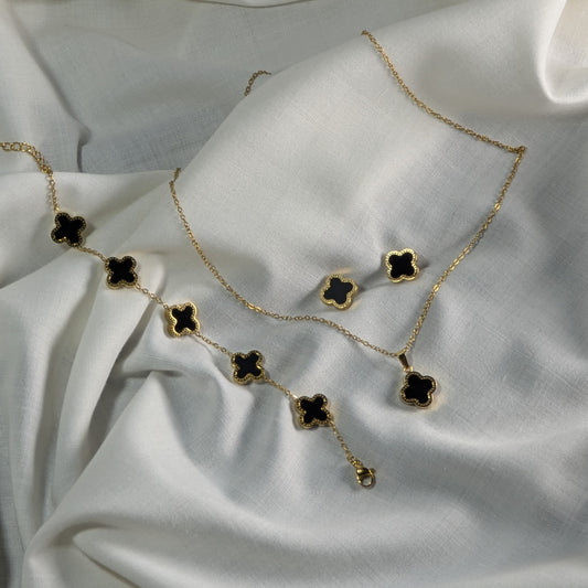 The Noir Blossom Set – Bold, Elegant & Timeless