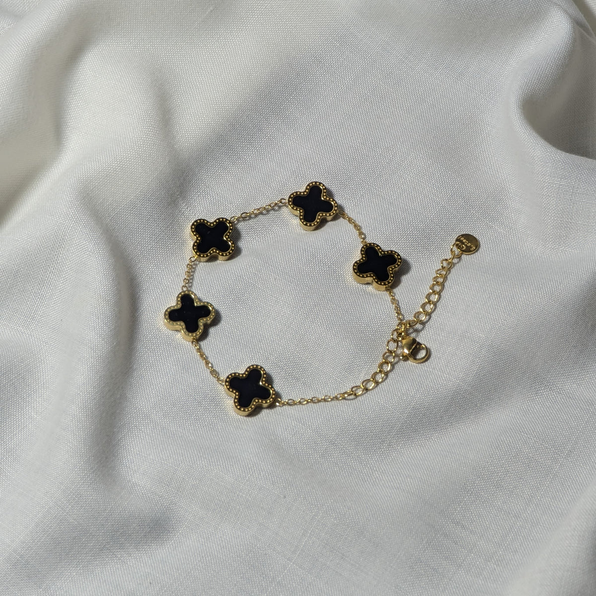 4 Leaf Clover Bracelet – 18K Gold Plated Lucky Charm